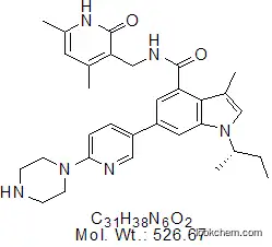 S)-1-(sec-butyl)-N-((4,6-diMethyl-2-oxo-1,2-dihydropyridin-3-yl)Methyl)-3-Methyl-6-(6-(piperazin-1-yl)pyridin-3-yl)-1H-indole-4-carboxaMide